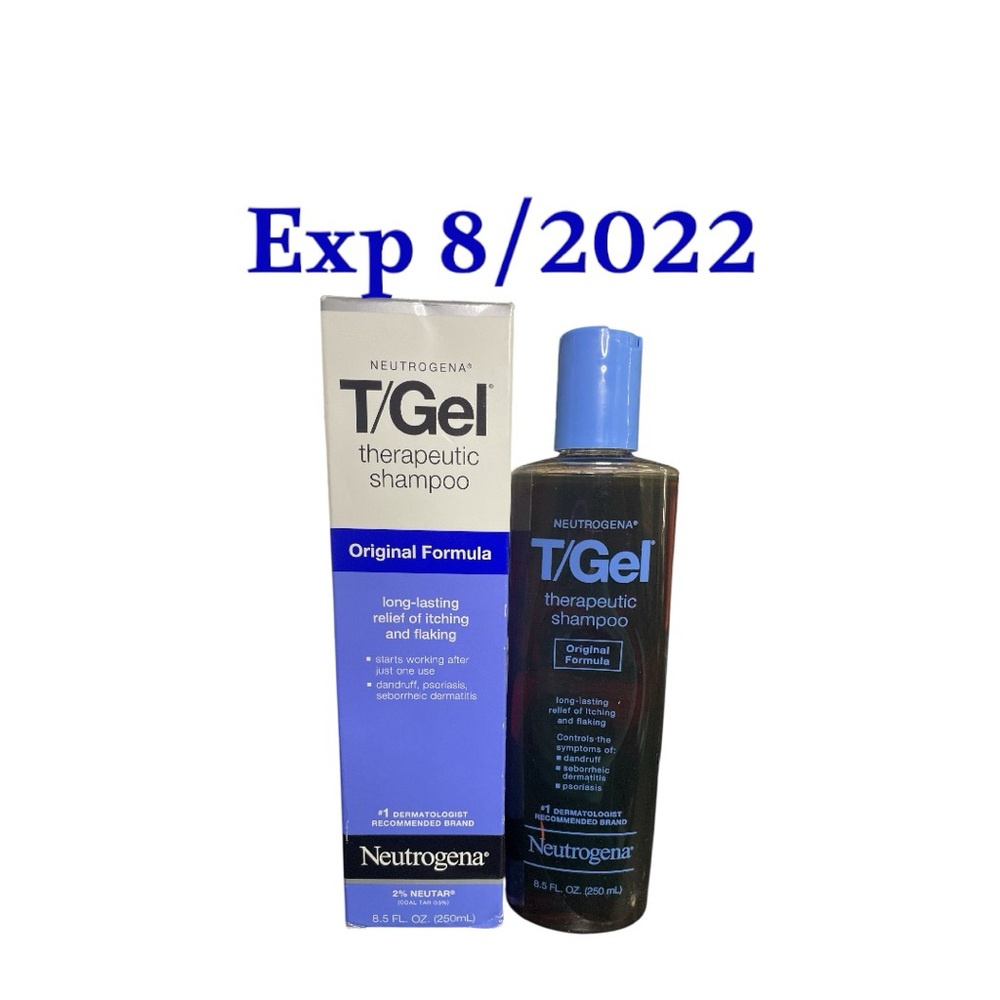 Neutrogena T Gel Shampoo 8.5 oz 08/2022 expiration date